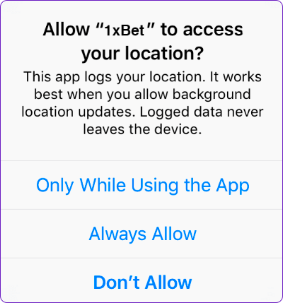 ios allow location