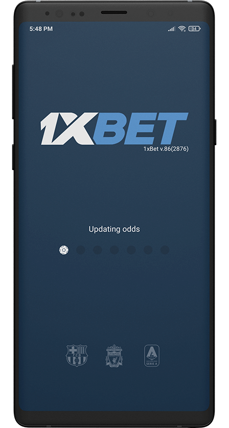 1xbet app. Start Screen