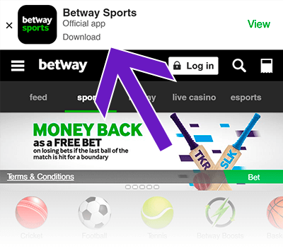 How to install betway app