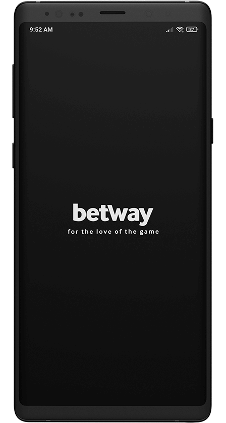 Betway app. Start screen