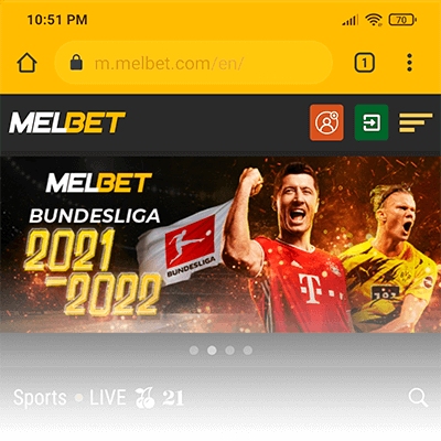 Melbet Mobile website