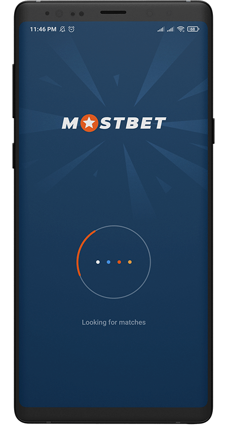 Mostbet app. Start screen