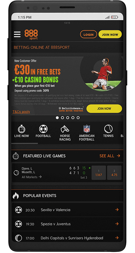 888sport main menu