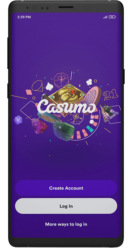 Casumo Start Screen