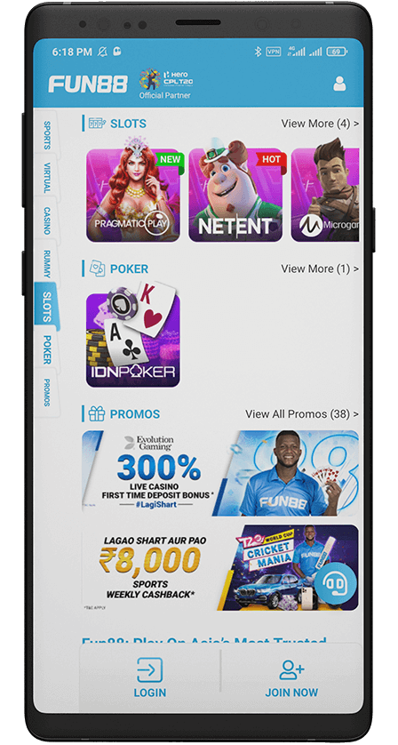 Fun88 app. Casino