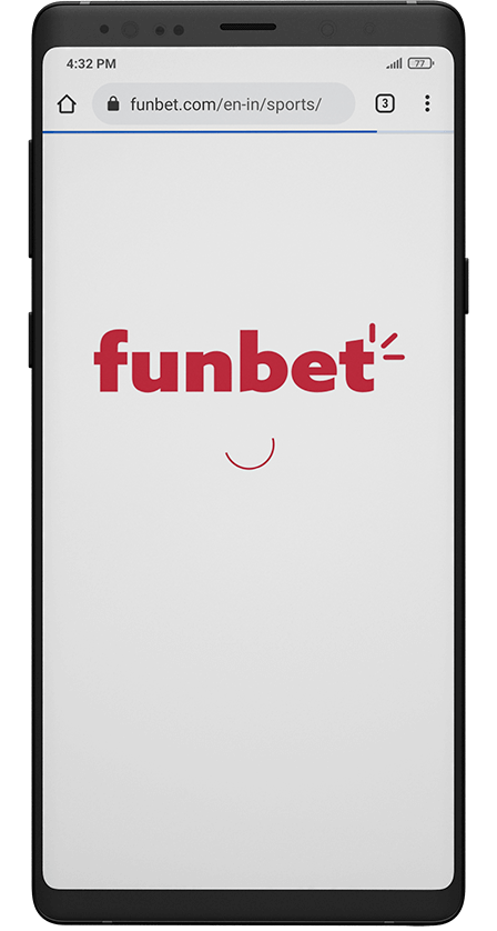Funbet app. Start Screen