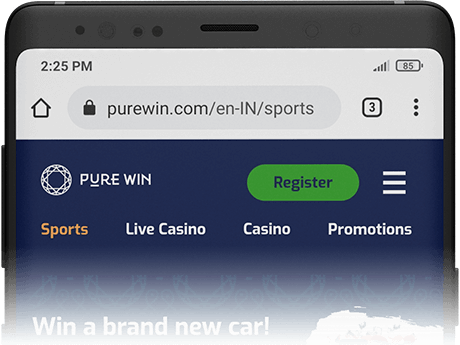 Pure Win Mobile Website