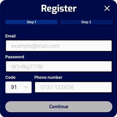 Pure Win Registration