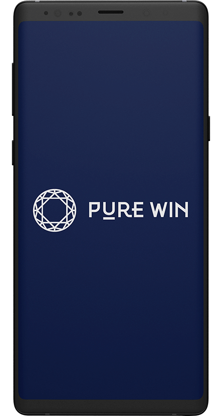 Purewin App. Start Screen
