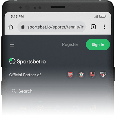 Sportsbet.io mobile website