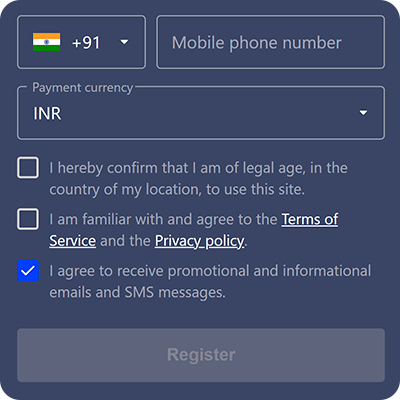 Betmaster Registration