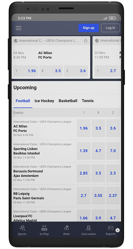 Betmaster app. Sports Betting